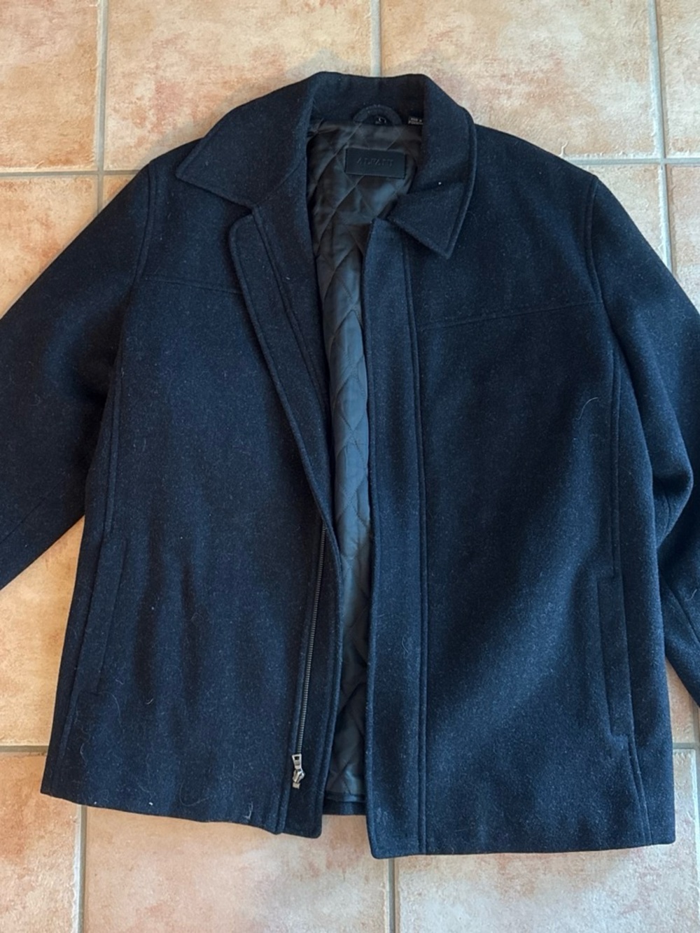 Alfani Men's Black Wool Pea Coat